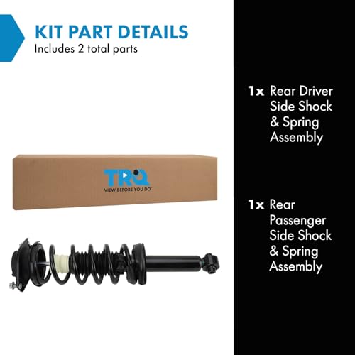 Image of TRQ Rear Shock & Spring Assembly Set Compatible with 2013-2014 Subaru Outback