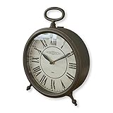 Loberon Uhr Cyl, Eisen, H/B/T ca. 29/21.5/8.5 cm, antikschwarz