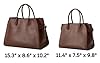 Leather Tote Bags for Women Large Tote Bag Retro Top-handle Bag Trendy Work Bag PU Leather Purse 2025, Coffee, 11.4" x 7.5" x 9.8" #1
