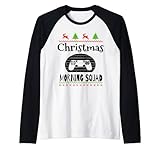 Photo Gallery console per videogiochi christmas morning squad maglia con maniche raglan Photo Gallery console per videogiochi christmas morning squad maglia con maniche raglan