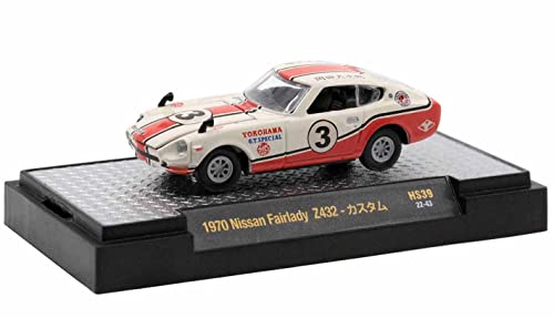 M2 1970 Fairlady Z432 1/64 Diecast Modelo Blanco
