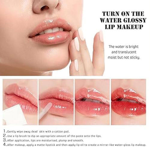 2Pcs Plumping Lip Maximizer Serum – 3D Lip Plumper Extreme für sofort voluminöse Lippen | Lip Gloss Enhancer Booster Volume mit Hyaluron | Transparente Lippenvergrößerung