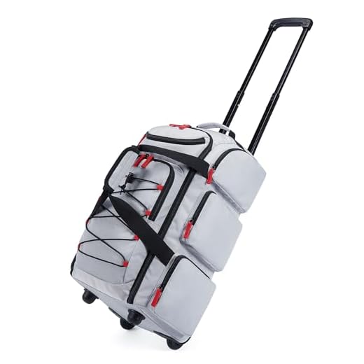 BAGSMART Travel-Ready Rolling Duffle Bag