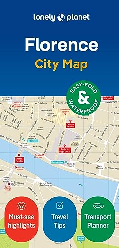Lonely Planet Florence City Map: Durable, Waterproof, Easy-Fold P...