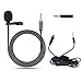 Comet Mini Microfono Clip A Condensatore Omnidirezionale 3.5mm con per Smartphone, Pc E Line-in Registratore con Microfono A Condensatore con Prolunga, Ideale per Interviste, Videoconferenze, Podcast