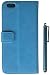iPhone 6 Plus Case, LK [Kickstand Feature] iPhone 6 Plus 5.5inch Wallet PU Leather Case Flip Cover Case Built-in Card Slots & Stand + Free Screen Protector & Stylus Pen (Blue)