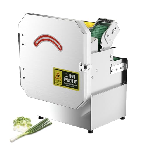 Cortadora eléctrica de verduras comercial con alimentador 70 mm