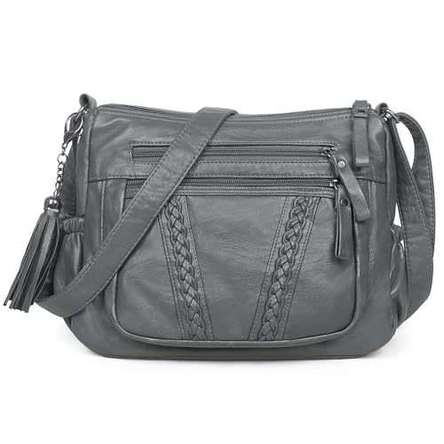 Image of VOLGANIK ROCK Crossbody Bag for Women with Tassel Ladies Soft PU leather Purses and Handbag Pocketbooks