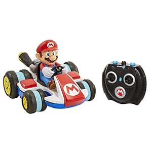 Nintendo Super Mario – Radio Control Mario Kart con Modo Antigravedad – El Coche Realiza Acrobacias, Derrapes, Trucos y Giros 360 Grados – Tiene un Alcance de hasta 30 Metros