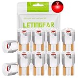 t10 led ポジションランプ レッド 爆光 T10 led キャンセラー内蔵 COBチップ搭載 全方向照射 車検対応 取付簡単 12V車用 ポジション/ライセンスランプ/ナンバー灯/ルームランプ 車用 LEDライト (レッド（10個セット）)