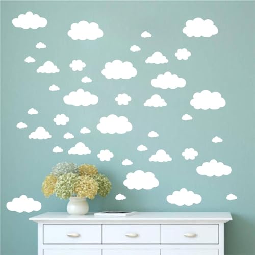Vinilos Decorativos Nube Blanca 42 Piezas Removibles y Resistentes miniatura 3