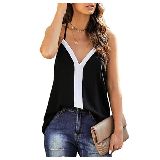Kvinnor skjortor blus rea utförsäljning damer toppar ärmlös smal sexig cardigan toppar skjortor eleganta skjortor toppar v-ringad ärmlös sling t-shirt topp linne för kvinnor sexig v-ringad tub topp sommarväst, A-svart, S