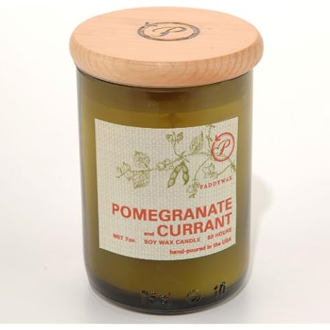 Paddywax ~ 8oz Eco Green ~ Soy Wax Candle ~ POMEGRANATE & CURRANT Cover