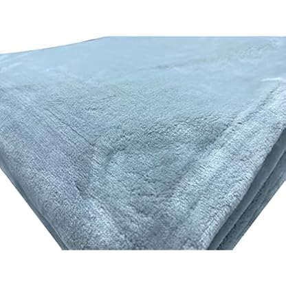 Alpenwolle Bettüberwurf - Tagesdecke - 220x240cm - 100% Polyester - Samt Decke - XXL - Grau – Bild 4