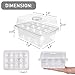 KORAM 10-Pack Seed Started Tray 120 Cells Clear Seedling Starter Tray Humidity Adjustable Seed Starter Kit with Lid Base Plant Tags and Hand Tool Kit (C12)