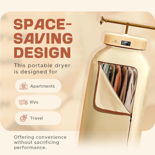 image for LIVINGDEALS Portable Clothes Dryer for Laundry - Premium Dryer for Apa