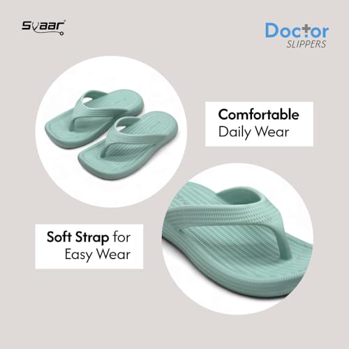 Image of SVAAR Women's Flip-Flops Slippers | Orthopedic, Diabetic, Pregnancy | Soft Doctor Anti-Skid Slipper for Women | Comfortable & Lightweight | All Day Wear Flip-Flops Slipper