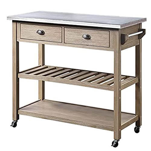 Kitchen-Island-with-Shelves-and-Handle-for-Home-Wood-Home-bar-Serving-carts-on-Wheels-with-Wine-RackGlass-Holder-3-Tier-Kitchen-cart-with-Large-Workstation Kitchen Island with Shelves and Handle for Home Wood Home bar Serving carts on Wheels with Wine RackGlass Holder 3 Tier Kitchen cart with Large Workstation