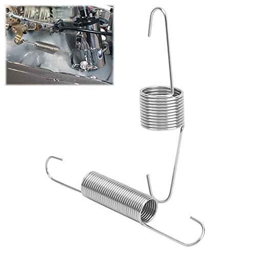 Throttle Return Spring Bracket Dual Springs Kit Stainless Steel Chrome Chevy Engines