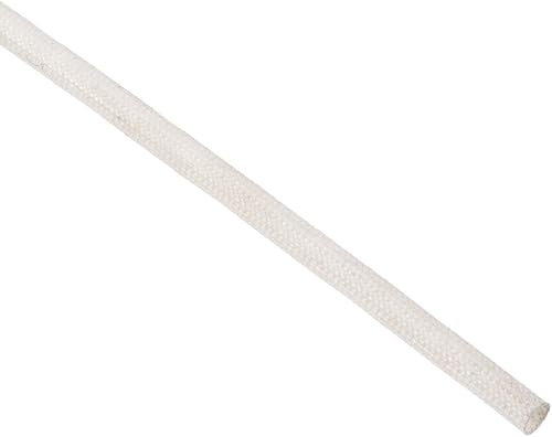 Miniatura 10 de uxcell Manga de trenza de aislamiento, manga de fibra de vidrio de silicona de alta temperatura de 33Ft-0.157 in Negro