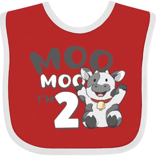 inktastic Moo Moo I'm 2 Baby Bib