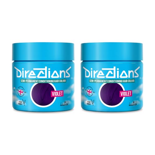 2 x La Riche Directions Semi-Permanent Hair Color Bote de 100 ml (Violet)
