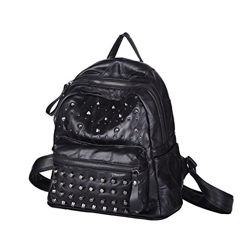 Sac de femmes coréennes de luxe en peau de mouton véritable orange