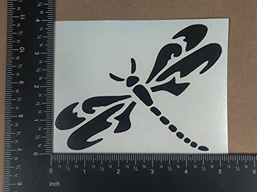 Image of Dragonfly Decals 4 Pack (Black, Large ~5 inch)