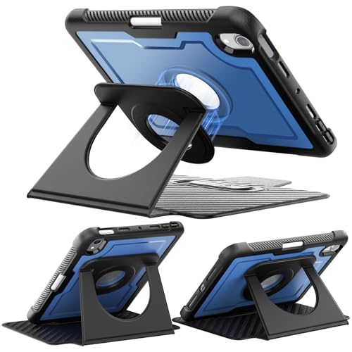 �y�I�̑��\���E�}�O�l�b�g�X�^���h�zMiimall iPad mini7/6 �P�[�X�i2024/2021���f���Ή��j�u���[ 360°��]�X�^���h �y���V���z���_�[�t�� �����X���[�v/�E�F�C�N �ϏՌ� �u�₩�ȃf�U�C��