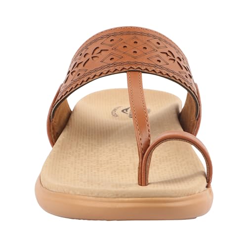 Image of Medifeet Women's Orthopedic Toe-Ring Sandals | Soft Cushioned Slip-On Comfort Slippers | Anti-Skid, Arch Support