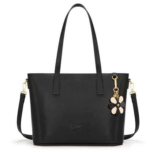 Bolso grande tipo tote para mujer con bandolera y asa miniatura 1
