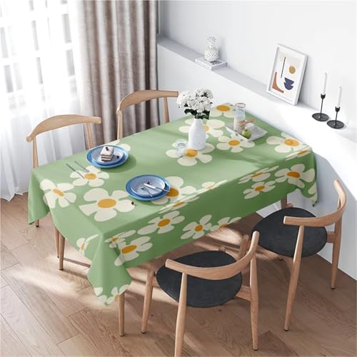 NFEKLFI Mantel Flores Mantel Floral Vibrante con Aires veraniegos, Perfecto for comedores en casa o picnics(120x140CM)