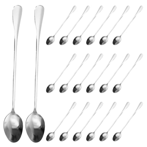 Cucharas de café de 19,3 cm para cócteles y tés en casa y cafeterías 2