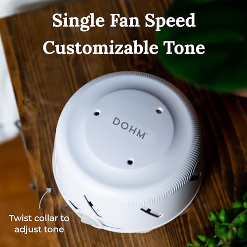 Yogasleep Dohm UNO White Noise Sound Machine (White) with Real Fan Inside for Non-Looping White Noise, for Travel, Office Privacy, Meditation, Sleep Aid for Adults & Baby, Registry Gift - Image 6