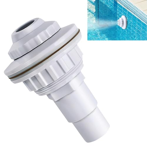 YEAMLTE Buse d'Entrée pour Piscines Angle Réglable Buse de Refoulement Piscine 32 mm et 38 mm Accessoire de Raccord Tuyau Piscine Convient Aux Piscines Hors Sol