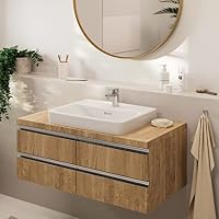 hansgrohe Vernis Blend - Waschtischarmatur ohne Ablauf, Wasserhahn Bad mit Auslauf Höhe 71 mm, Mischbatterie Waschbecken wassersparend (EcoSmart), Chrom, 71558000 – Ansicht 2