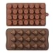 Emoji Chocolate Mold Poop Shaped Candy Making Molds Cute Silicone Baking Mould Ice Cube Tray Mini Pudding Gummy Maker (2 PCS Emoji)
