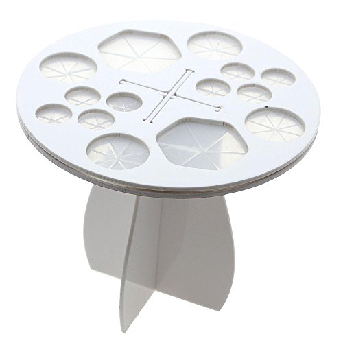 Preisvergleich Produktbild SuperglockT Make Up Pinsel Halter Pinsel Aufbewahrung Kosmetikpinsel Trockner Bürstenhalter Acryl Pinsel Organizer 14 Löcher (Weiß)