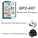 BOXOB QP2-4.7 Starter Relay and 6750C-0005P Refrigerator Overload Protector, QP2-4r7 Start Relay Mini Parts Compatible with LG Fridge Compressor Accessories (Brass Feet)