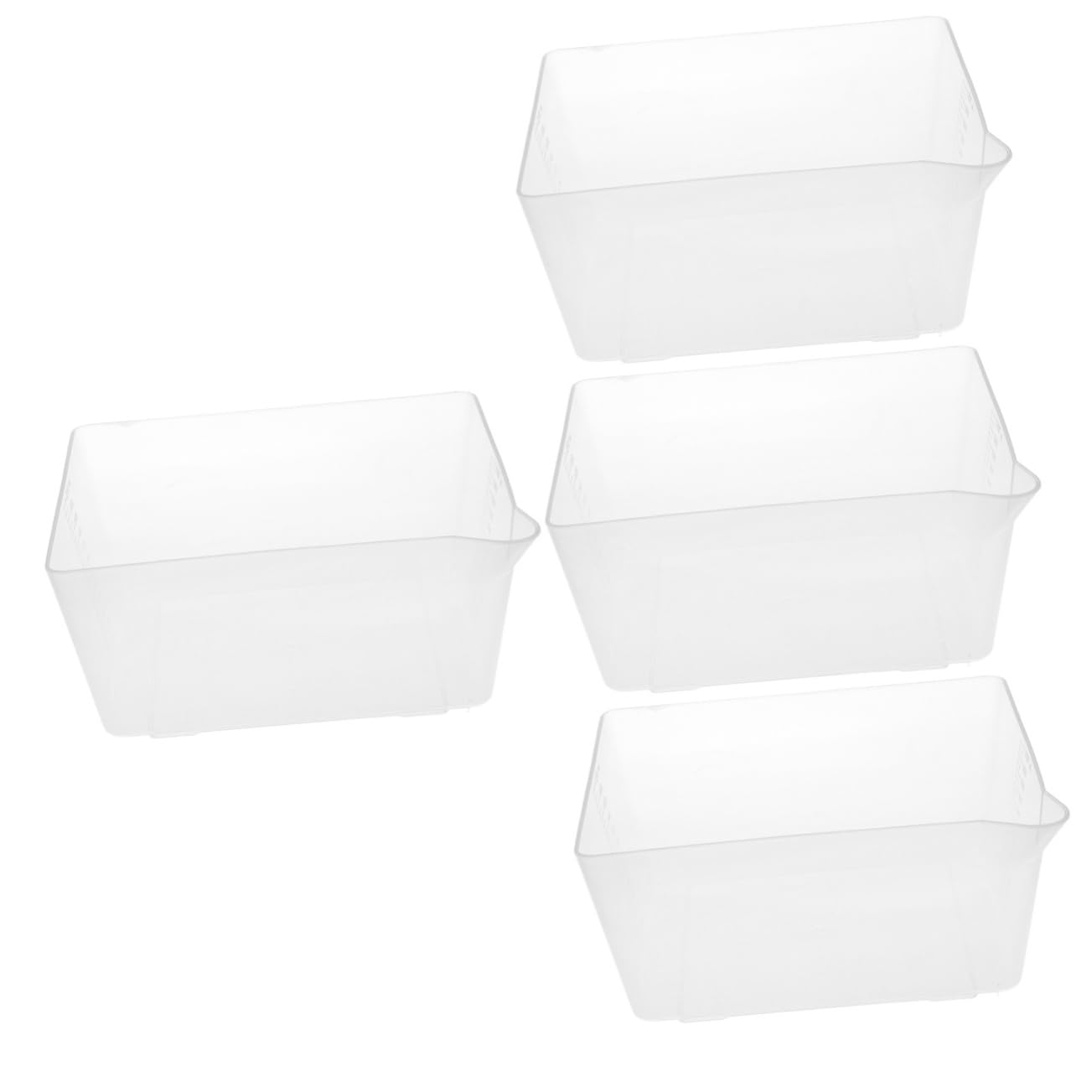 BRIGHTFUFU 4pcs Electronic Scale Accessories Weighing Plate Storage Trays Weight Scale Tray Weighing Pans for Scales Small Weighing Trays Food Scale Pan Tray Sample Plates Plastic Transparent