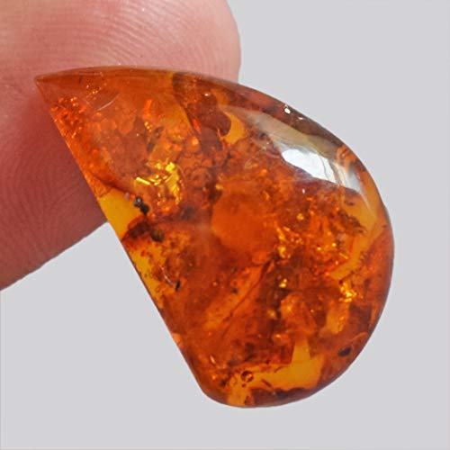 Silvero Natural Baltic Sea Amber Cabochon For Jewelry Making Size 24X14X5 Mm Loose Semi Precious Pendant Jewelry Making Stone Tree Resin Gemstone Ag-14026 #TOP1