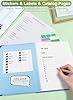 Gugxiom Paper Accordion File Organizer,in Case I Go Missing Folio Document Organizer with Labels and Stickers,Life Book Document Organiser for Meetings,School,and Office (Blue) #5