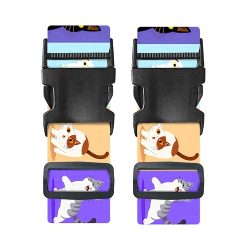 Image of Nuxovilar Luggage Straps Set for Suitcase 1.96x90.5in Polyester
