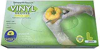 Sunset Powder Free Vinyl Gloves (Large)