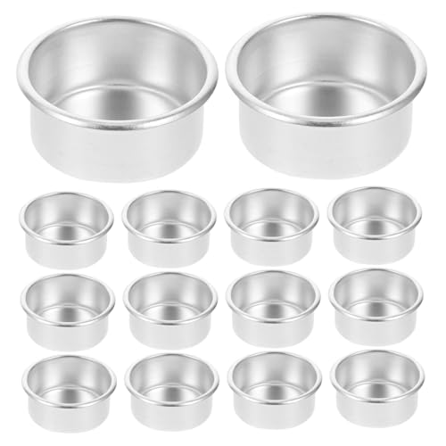 HEALEEP 20 Pezzi Portacandele Alluminio Contenitori per Aromatiche per Decorazioni Natale e Matrimoni per Progetti da Te e