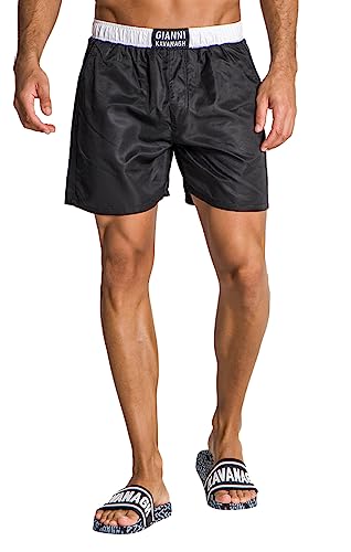 Swimshorts noir homme Gianni Kavanagh Fighter fini le maillot long à sécher