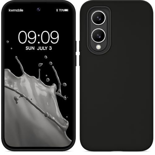 Image of Slim Matte Finish Soft TPU Flexible Bumper Case Cover Compatible with Samsung Galaxy S25 Edge 5G (2025) (TPU Black)