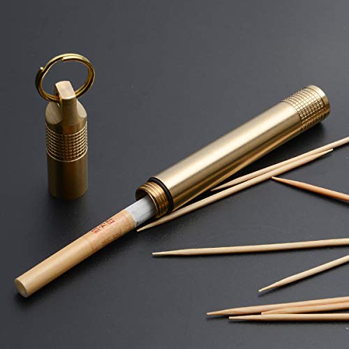 Portapillole tascabile in lega di ottone, porta