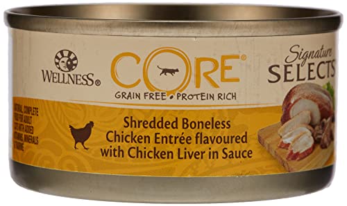 Wellness Core, Comida húmeda Premium para Gatos de Pollo y hígado, Rica en proteínas, sin...
