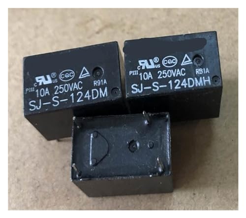 Relé SJ-S-124DMH de 4 pines y 24V para reparar electrodomésticos y automatizar luces del hogar